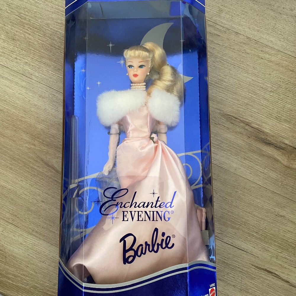 Enchanted evening Barbie with tea set